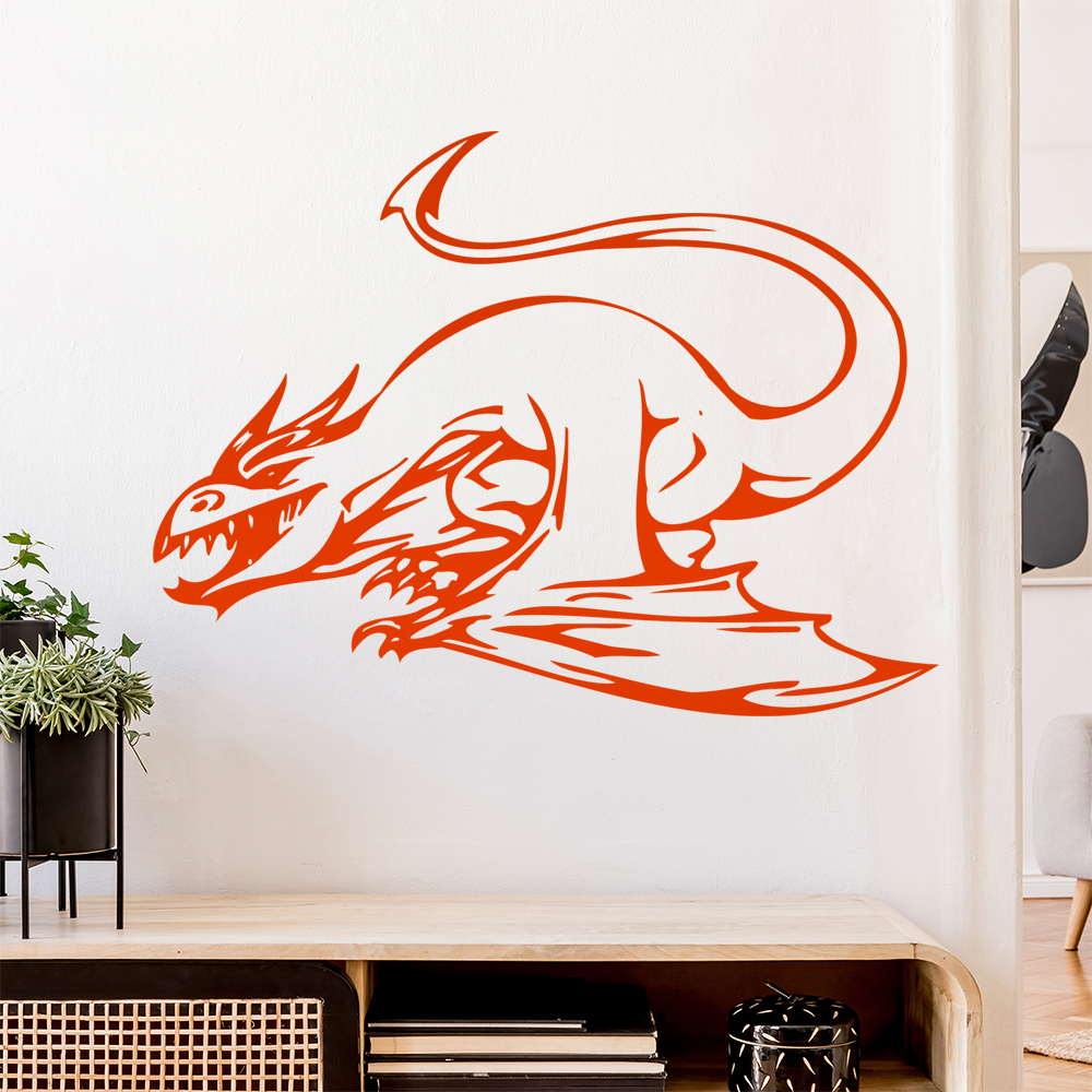 Drachen Angriff Wandtattoo Wohnzimmer Wandaufkleber 0013 - Picture 37 of 204