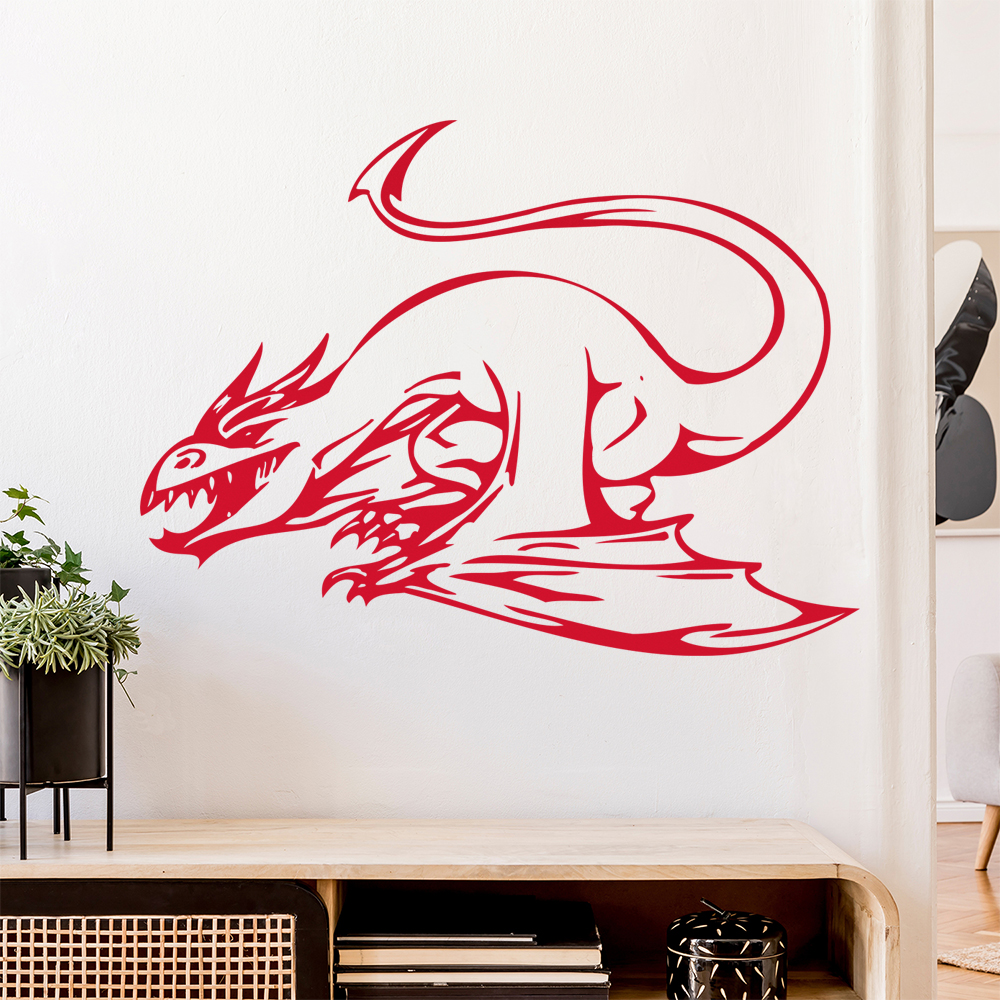 Drachen Angriff Wandtattoo Wohnzimmer Wandaufkleber 0013 - Picture 31 of 204