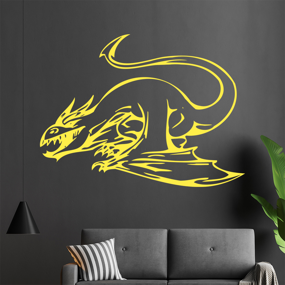 Drachen Angriff Wandtattoo Wohnzimmer Wandaufkleber 0013 - Picture 19 of 204