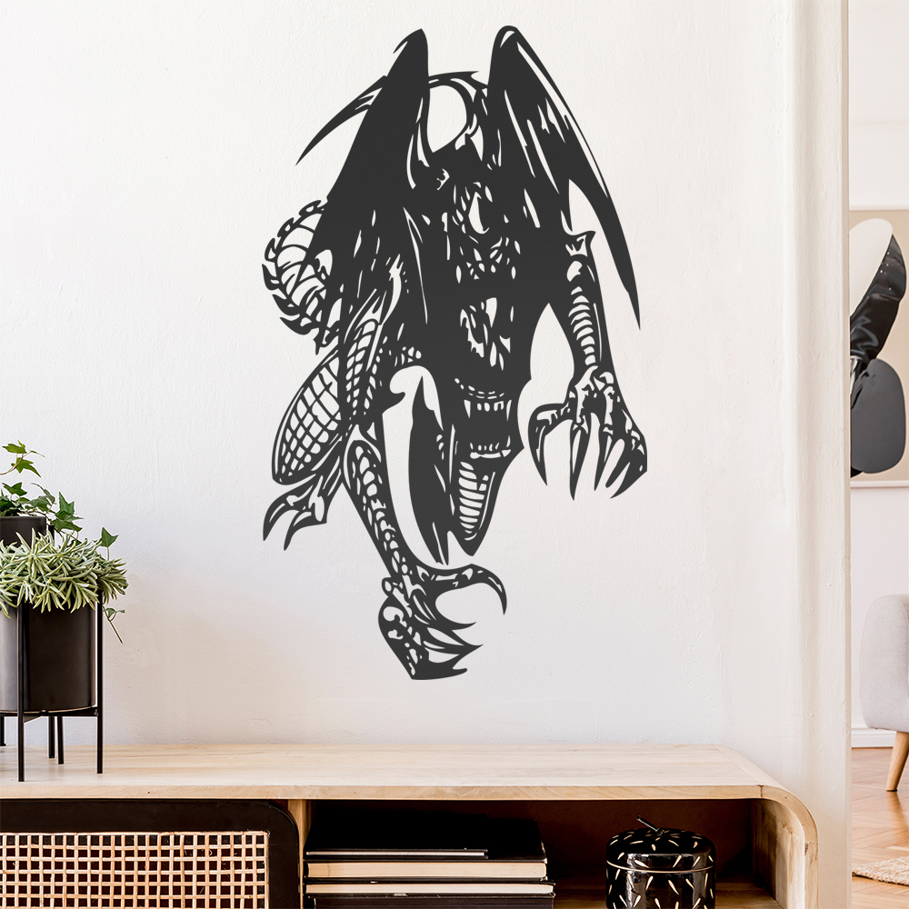 Drachen Biest Wandtattoo Wohnzimmer Wandaufkleber 0030 - Picture 151 of 204