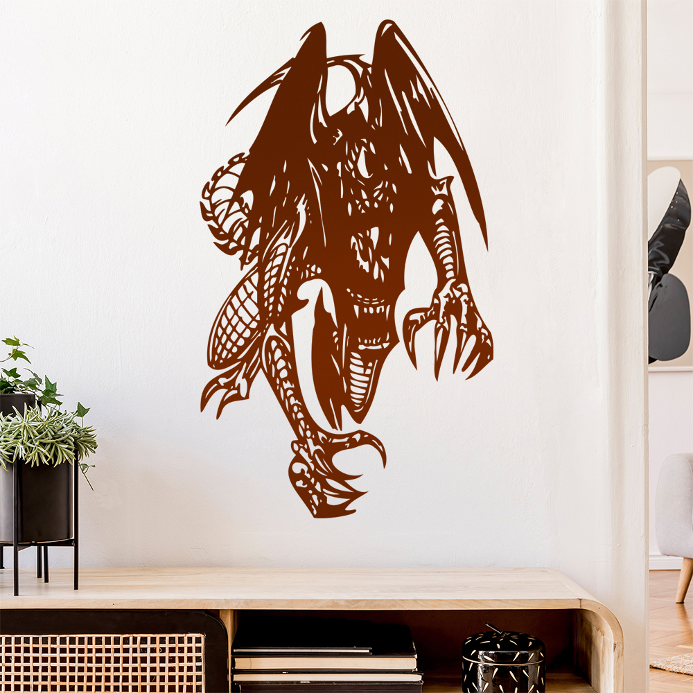 Drachen Biest Wandtattoo Wohnzimmer Wandaufkleber 0030 - Picture 175 of 204