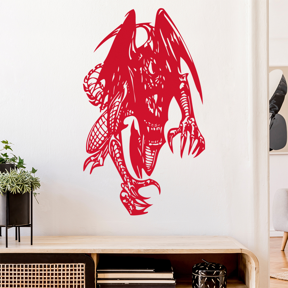 Drachen Biest Wandtattoo Wohnzimmer Wandaufkleber 0030 - Picture 31 of 204