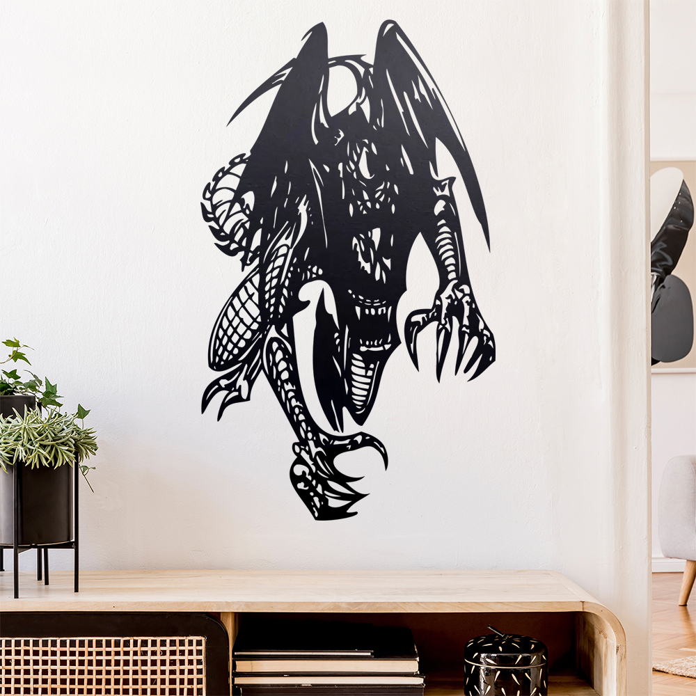 Drachen Biest Wandtattoo Wohnzimmer Wandaufkleber 0030 - Picture 133 of 204