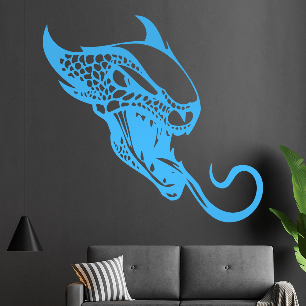 Drachen Kopf Wandtattoo Wohnzimmer Wandaufkleber 0039 - Picture 97 of 204