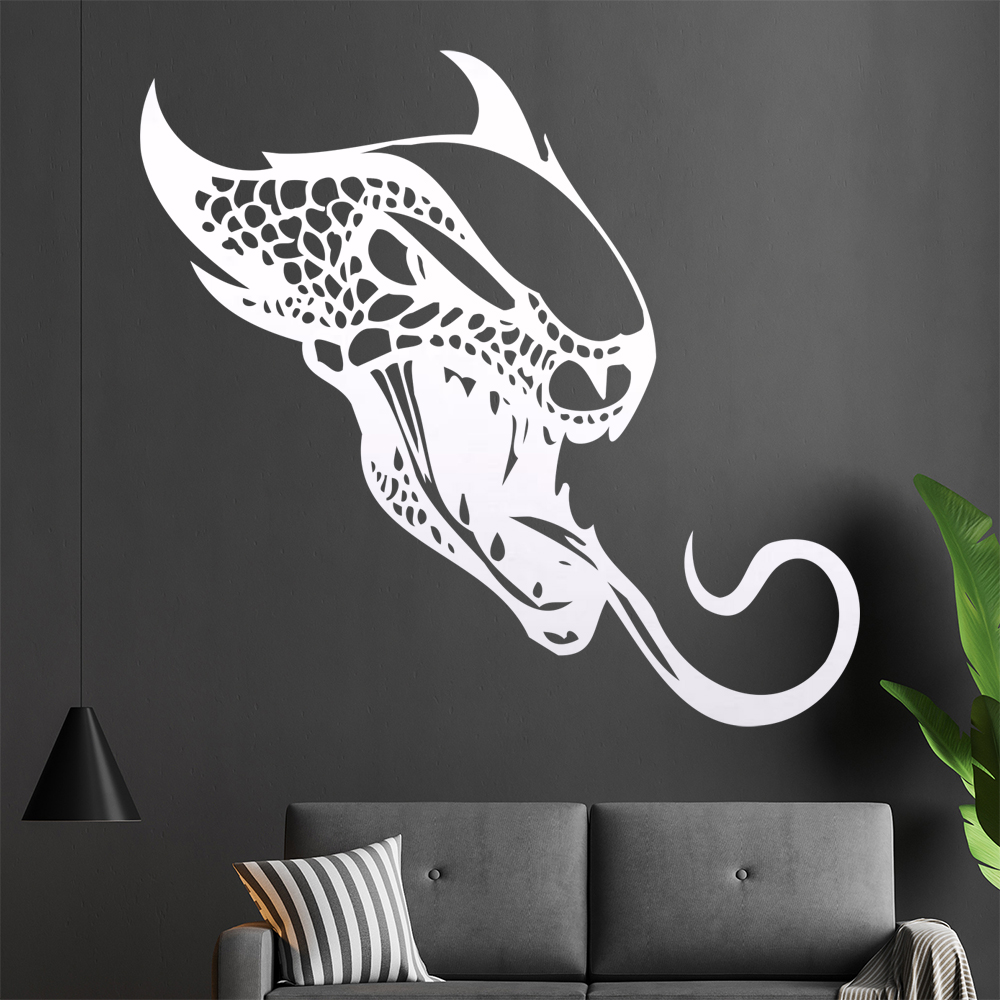Drachen Kopf Wandtattoo Wohnzimmer Wandaufkleber 0039 - Picture 7 of 204