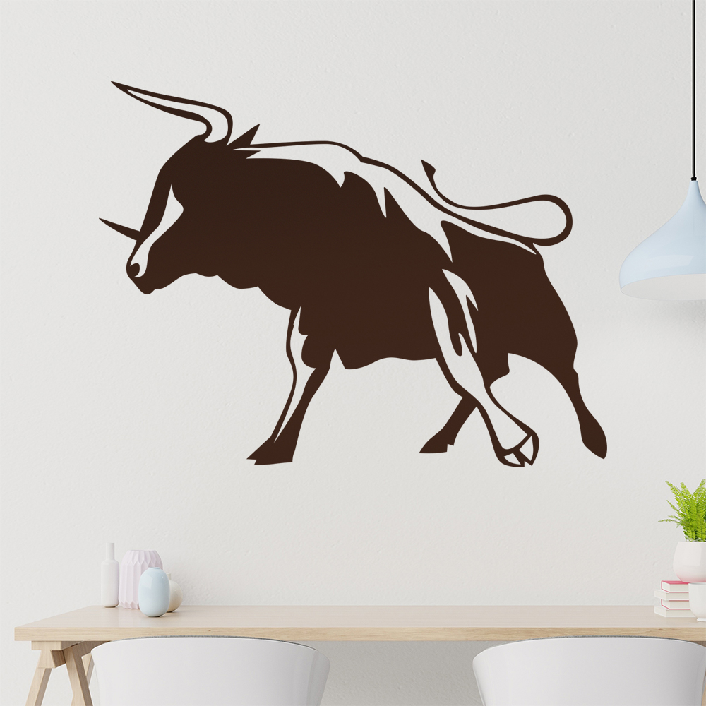 Stier Wandtattoo Wohnzimmer Wandaufkleber 0129 - Picture 157 of 204