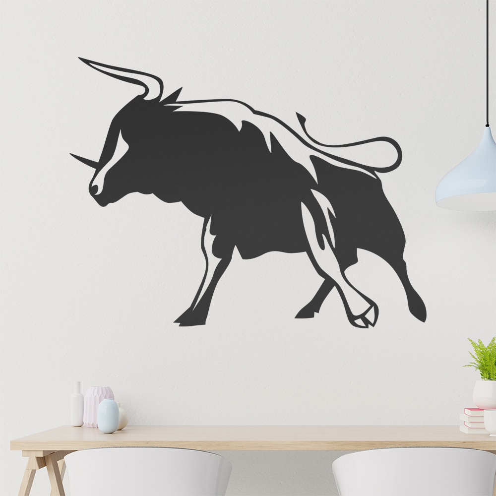 Stier Wandtattoo Wohnzimmer Wandaufkleber 0129 - Picture 151 of 204