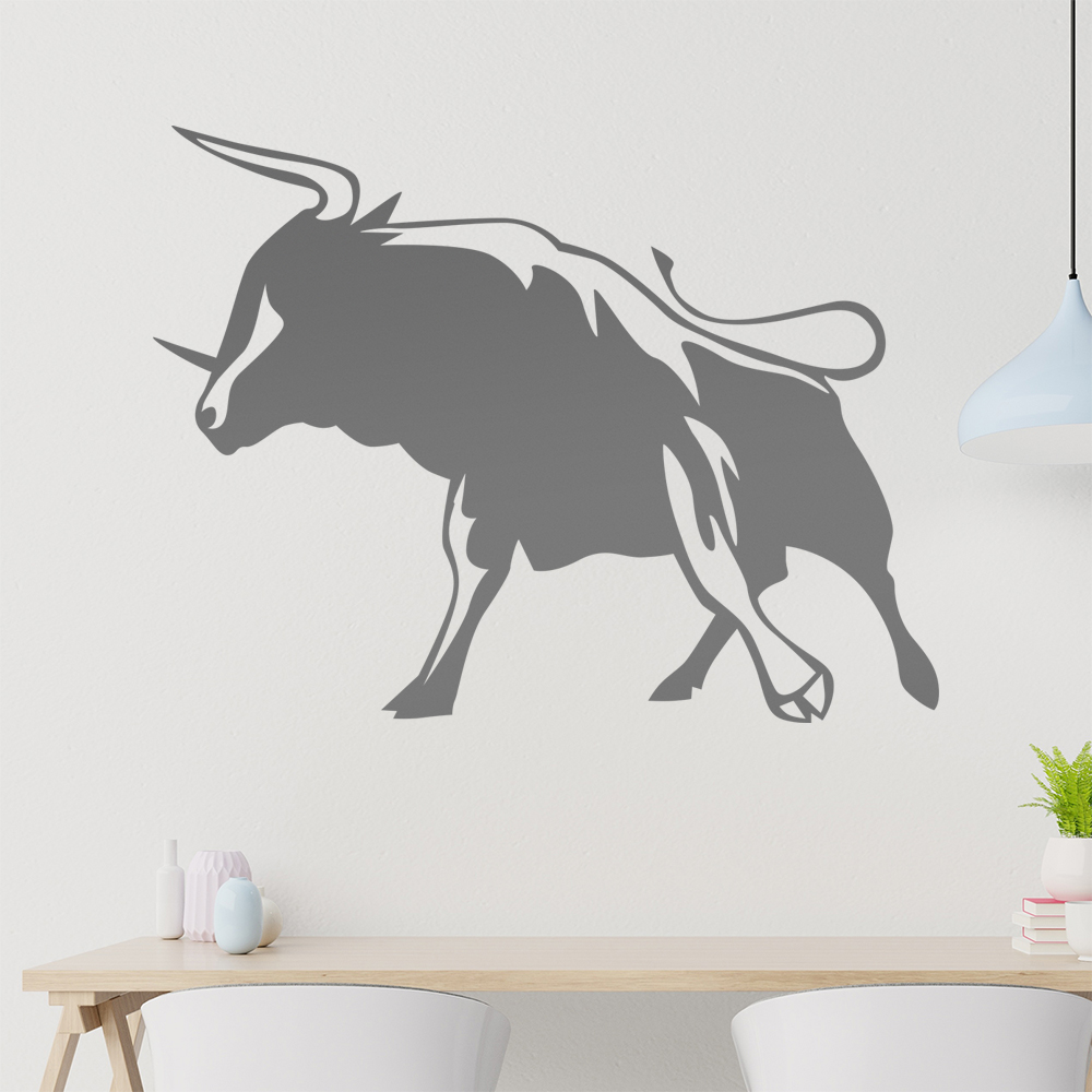Stier Wandtattoo Wohnzimmer Wandaufkleber 0129 - Picture 139 of 204
