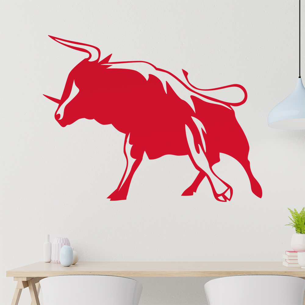 Stier Wandtattoo Wohnzimmer Wandaufkleber 0129 - Picture 31 of 204