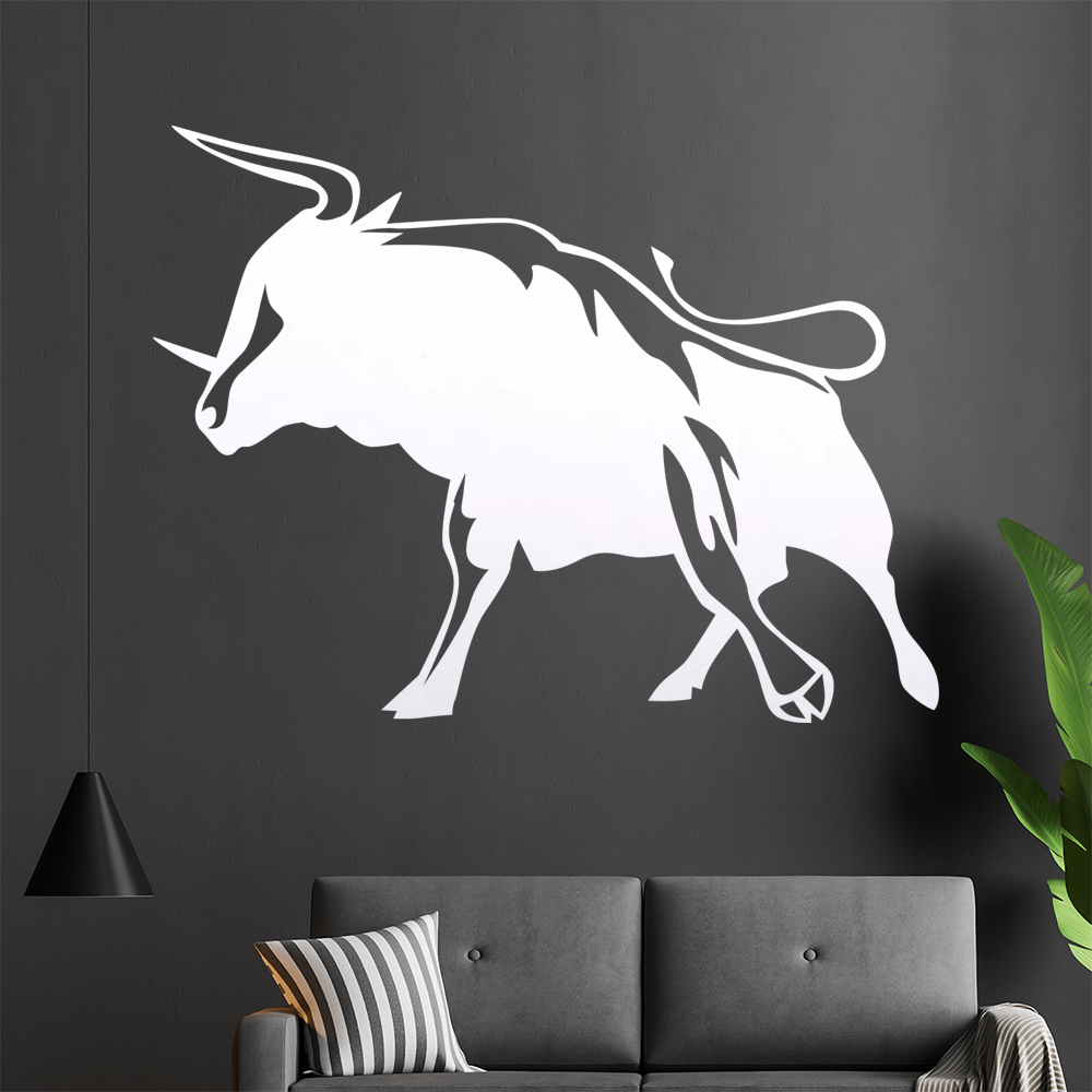 Stier Wandtattoo Wohnzimmer Wandaufkleber 0129 - Picture 1 of 204