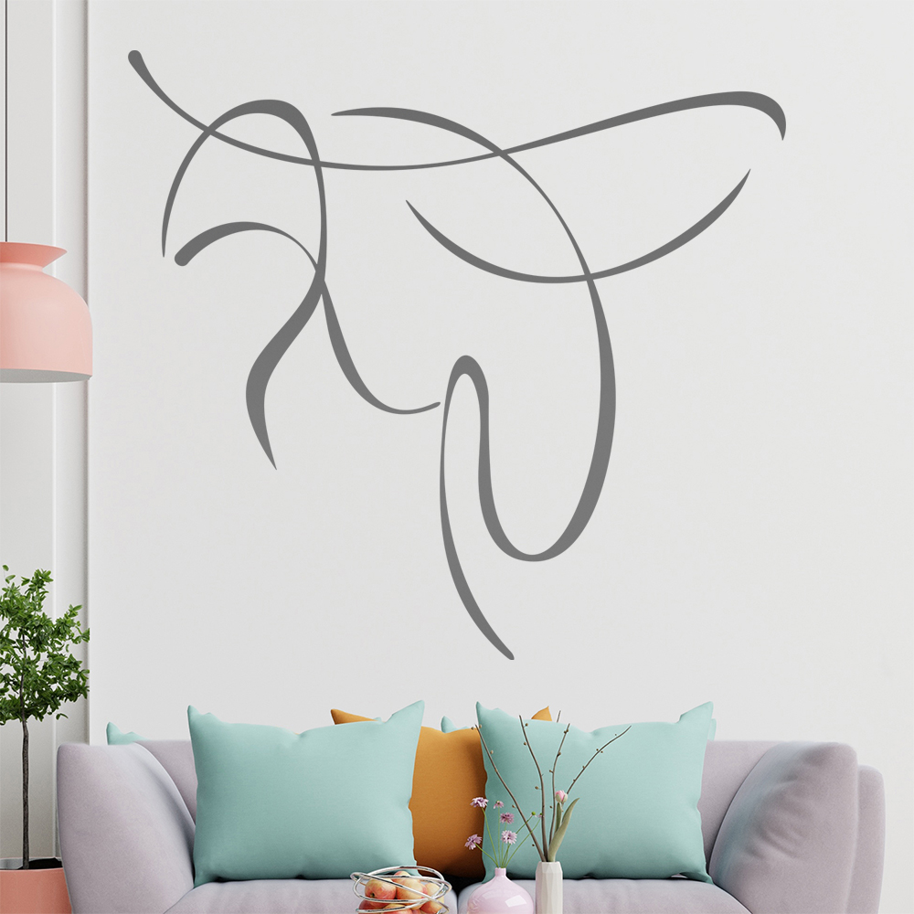 Wespe/Biene Linien Wandtattoo Wohnzimmer Wandaufkleber 0397 - Picture 139 of 204