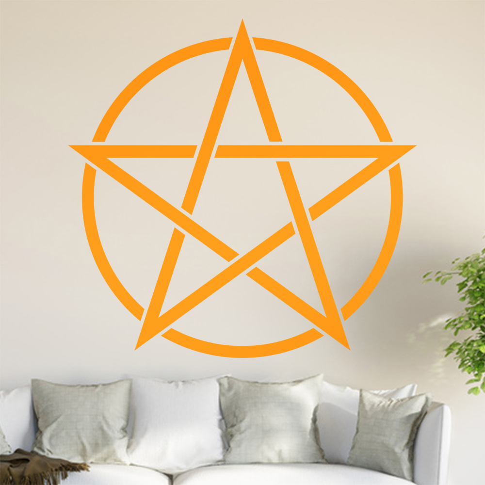 Pentagramm Wandtattoo Wohnzimmer Wandaufkleber 0815 - Picture 13 of 204