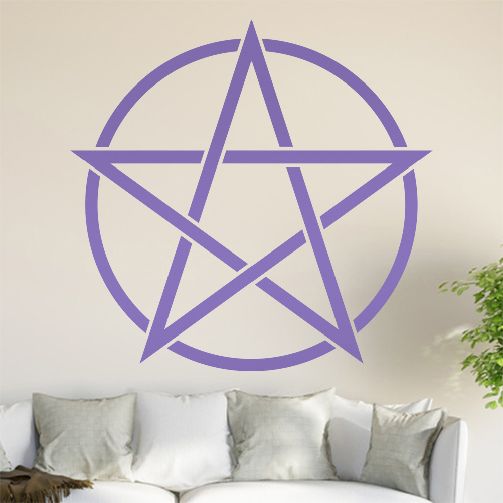 Pentagramm Wandtattoo Wohnzimmer Wandaufkleber 0815 - Picture 61 of 204