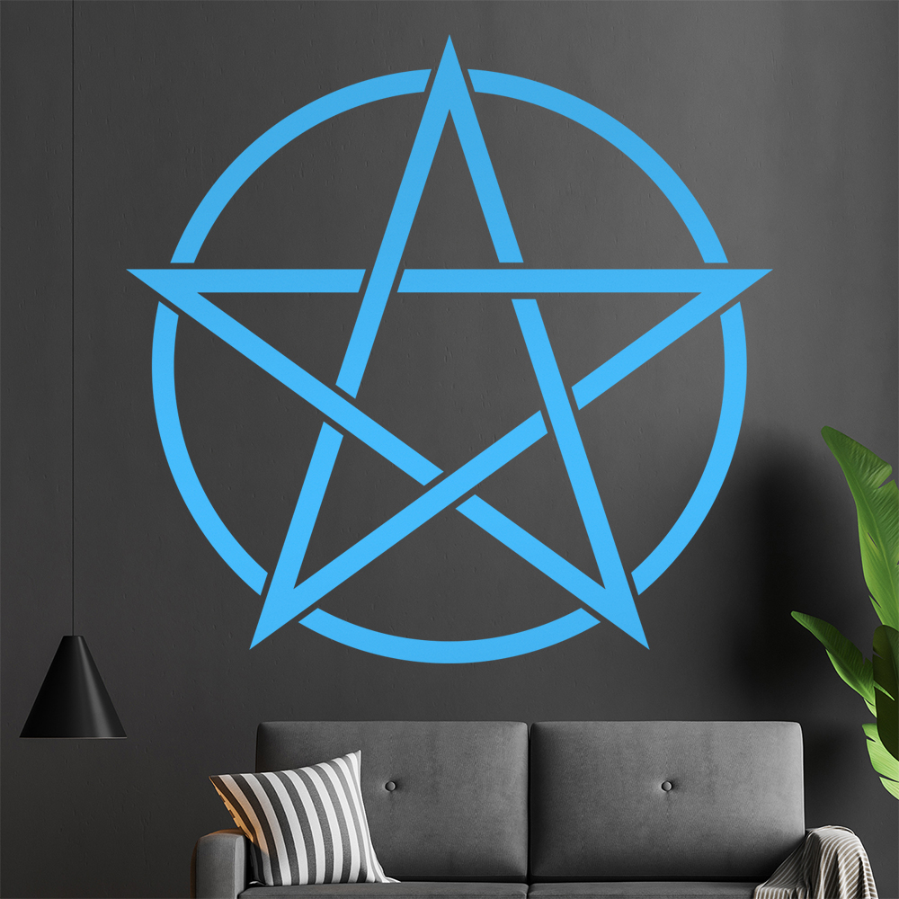 Pentagramm Wandtattoo Wohnzimmer Wandaufkleber 0815 - Picture 97 of 204