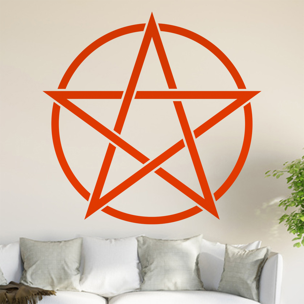 Pentagramm Wandtattoo Wohnzimmer Wandaufkleber 0815 - Picture 37 of 204