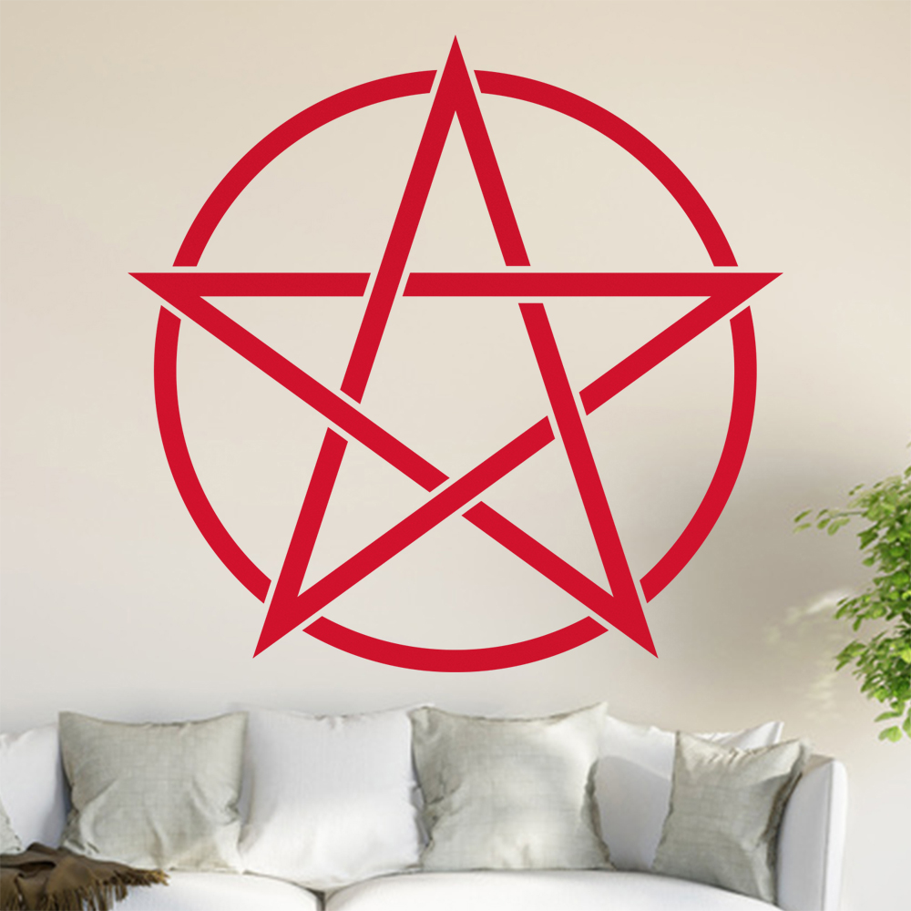 Pentagramm Wandtattoo Wohnzimmer Wandaufkleber 0815 - Picture 31 of 204