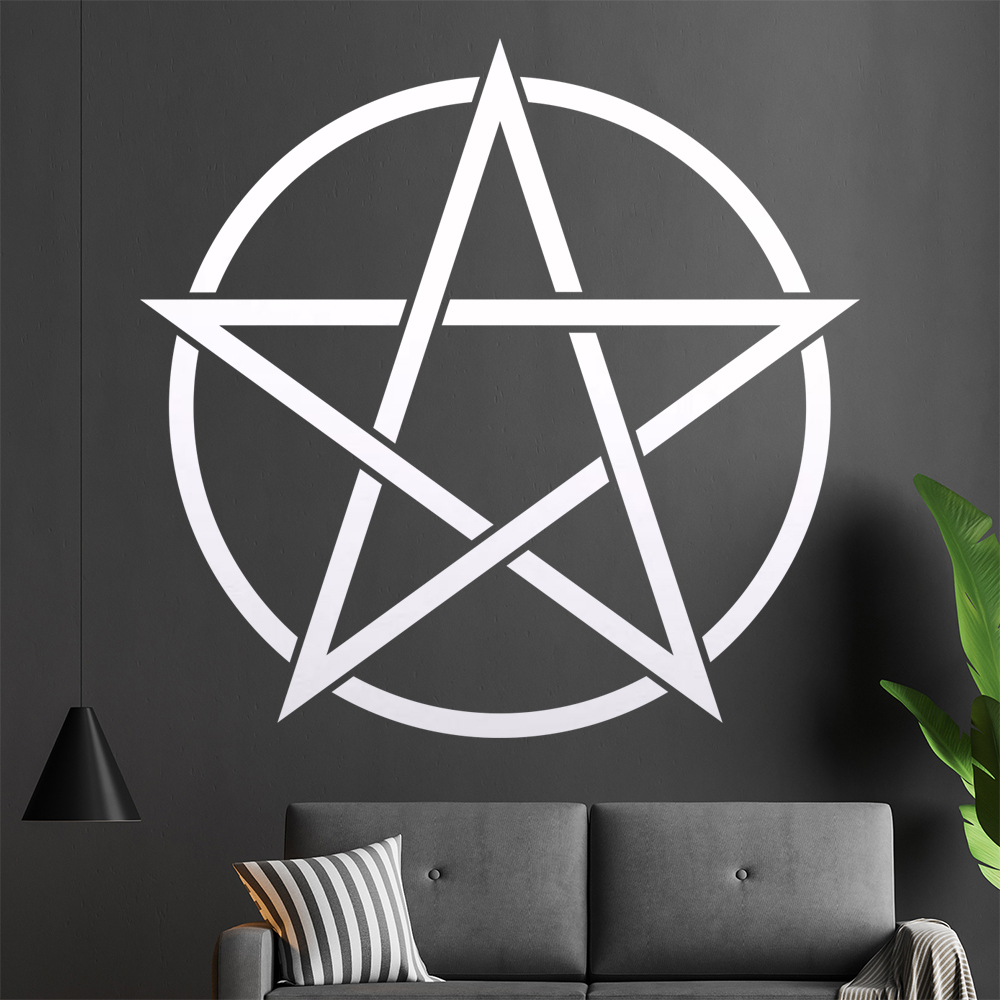 Pentagramm Wandtattoo Wohnzimmer Wandaufkleber 0815 - Picture 7 of 204