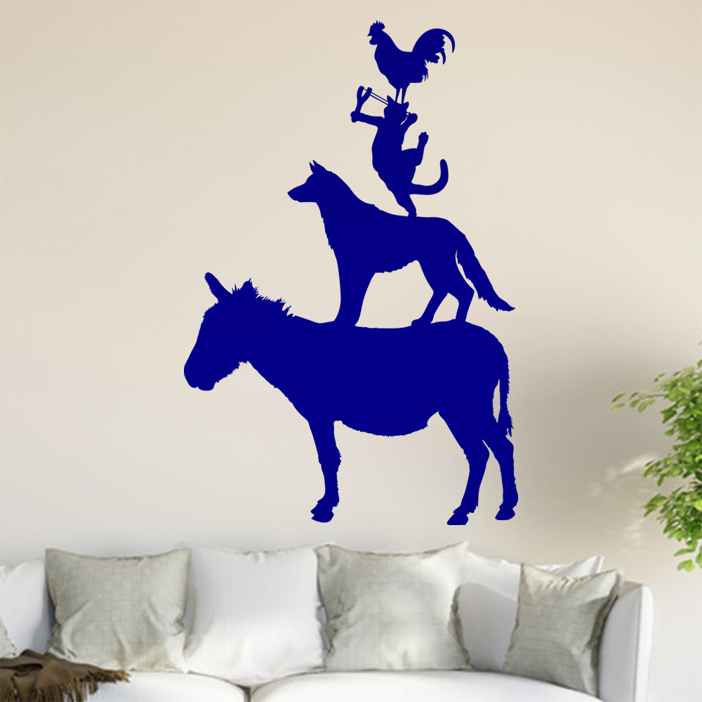 Bremer Stadtmusikanten Wandtattoo Wohnzimmer Wandaufkleber 0893 - Picture 181 of 204