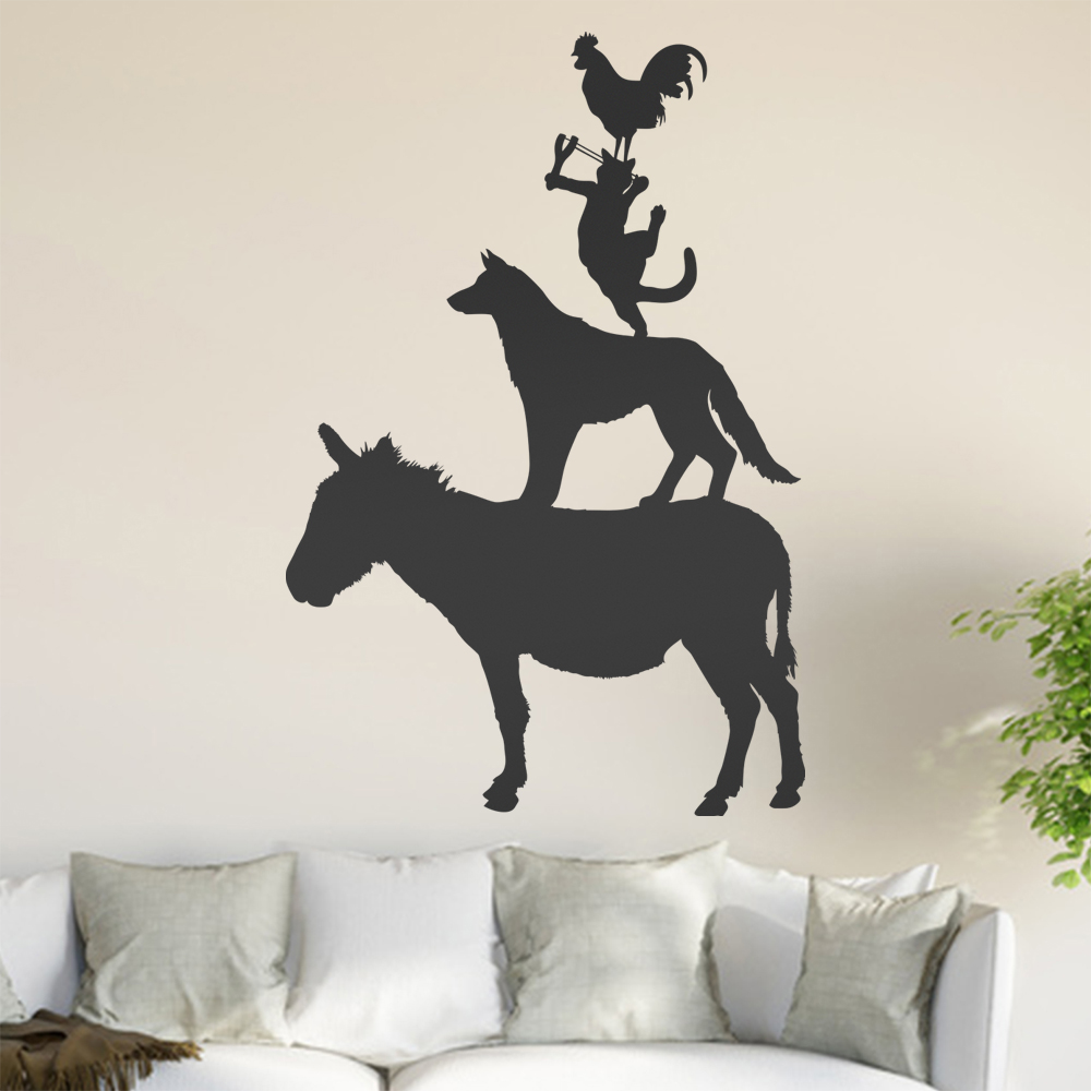 Bremer Stadtmusikanten Wandtattoo Wohnzimmer Wandaufkleber 0893 - Picture 151 of 204