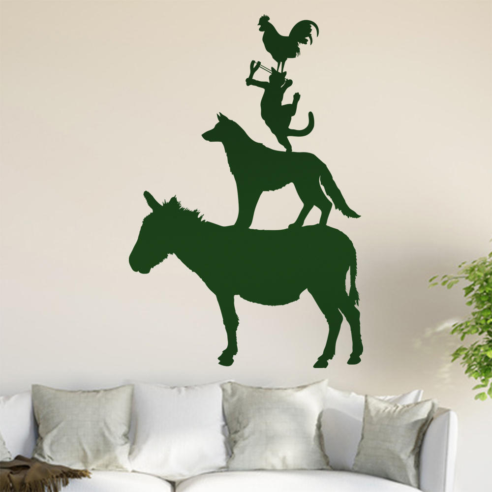 Bremer Stadtmusikanten Wandtattoo Wohnzimmer Wandaufkleber 0893 - Picture 103 of 204