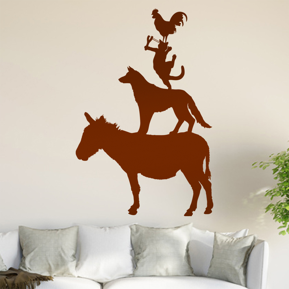 Bremer Stadtmusikanten Wandtattoo Wohnzimmer Wandaufkleber 0893 - Picture 175 of 204