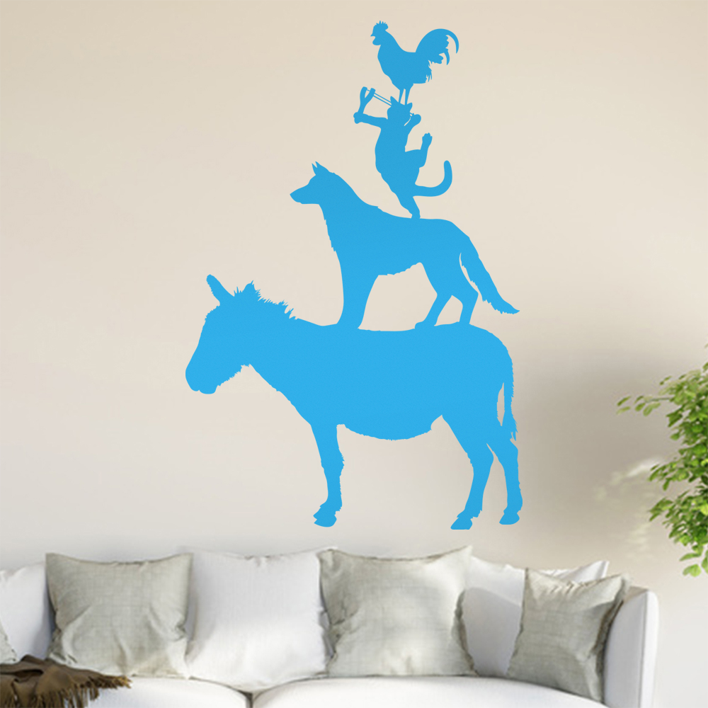 Bremer Stadtmusikanten Wandtattoo Wohnzimmer Wandaufkleber 0893 - Picture 85 of 204