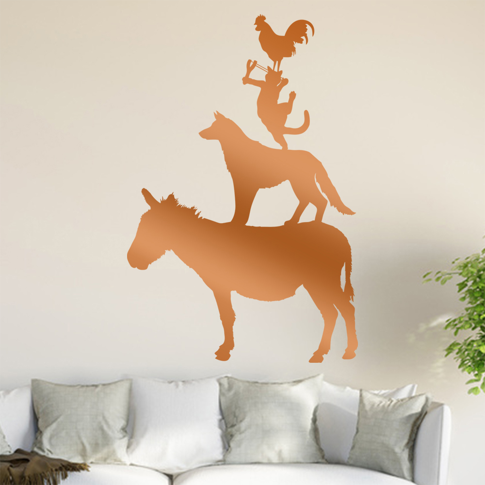 Bremer Stadtmusikanten Wandtattoo Wohnzimmer Wandaufkleber 0893 - Picture 199 of 204