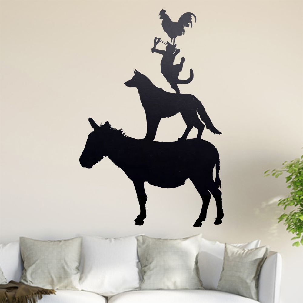 Bremer Stadtmusikanten Wandtattoo Wohnzimmer Wandaufkleber 0893 - Picture 133 of 204