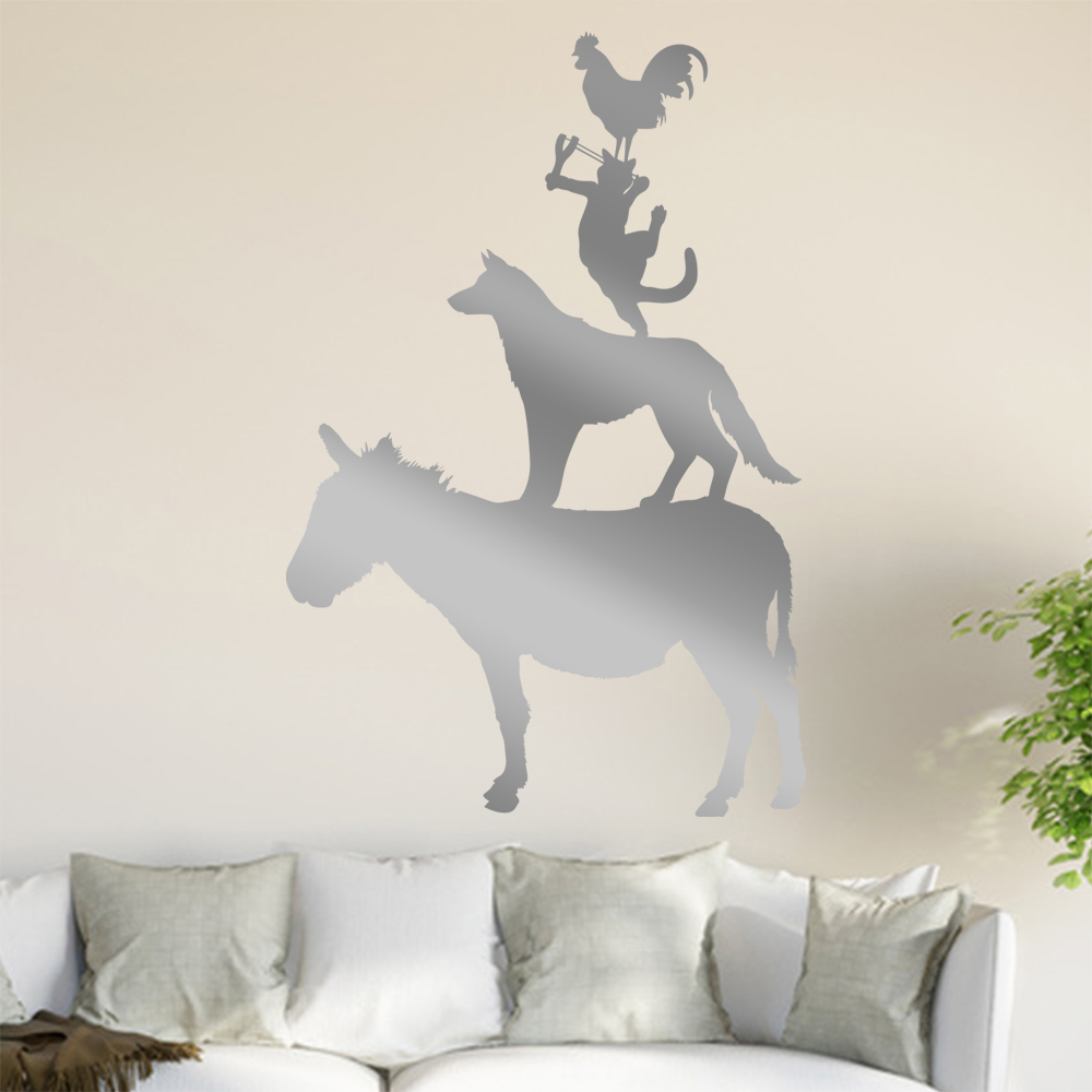 Bremer Stadtmusikanten Wandtattoo Wohnzimmer Wandaufkleber 0893 - Picture 187 of 204