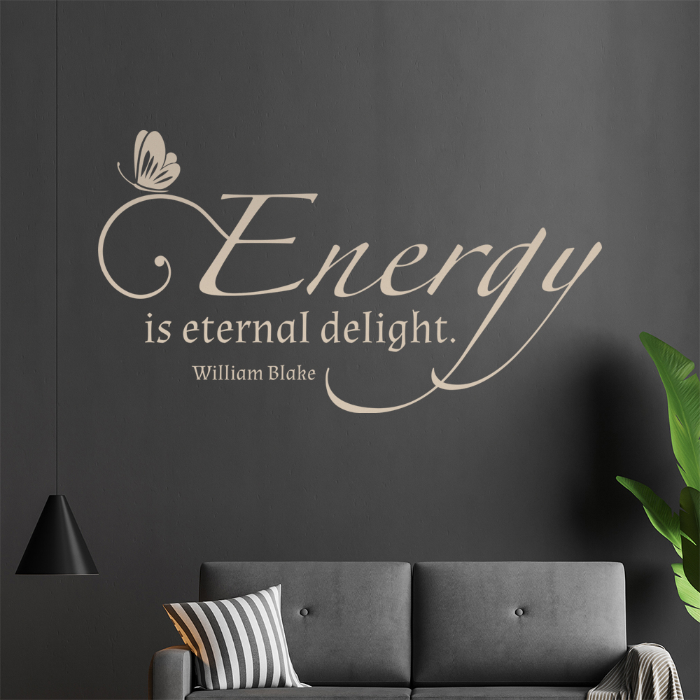 L'Autocollant Mur Energy Is Eternal Delight 0913 Pour Le Salon - Picture 169 of 204