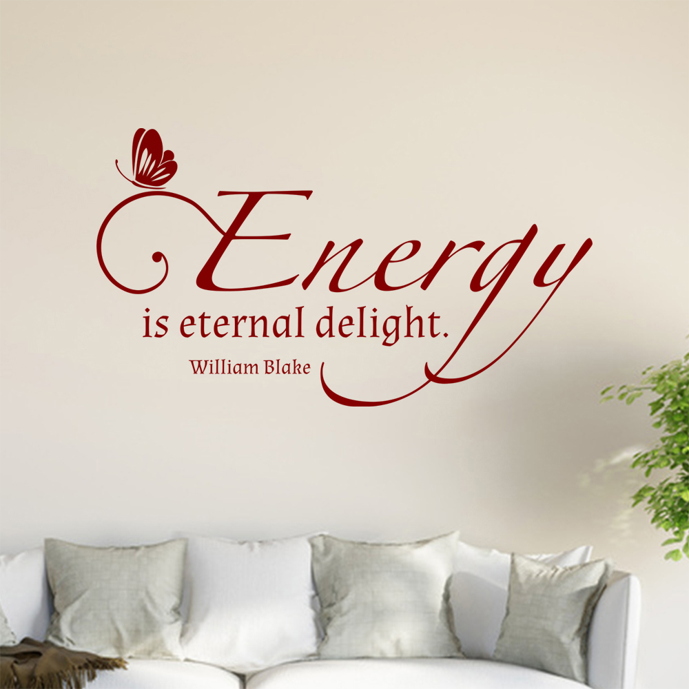 L'Autocollant Mur Energy Is Eternal Delight 0913 Pour Le Salon - Picture 25 of 204