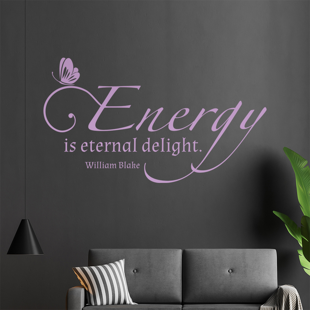 L'Autocollant Mur Energy Is Eternal Delight 0913 Pour Le Salon - Picture 55 of 204
