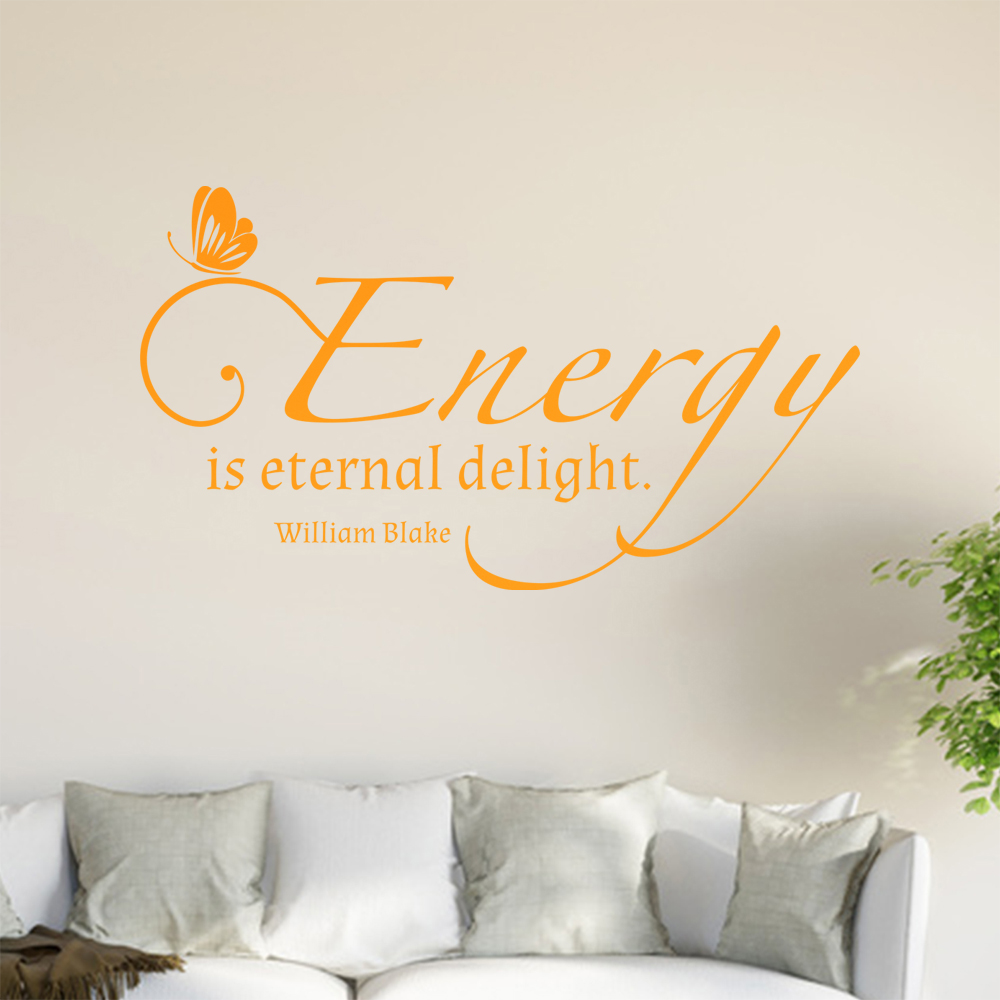 L'Autocollant Mur Energy Is Eternal Delight 0913 Pour Le Salon - Picture 13 of 204