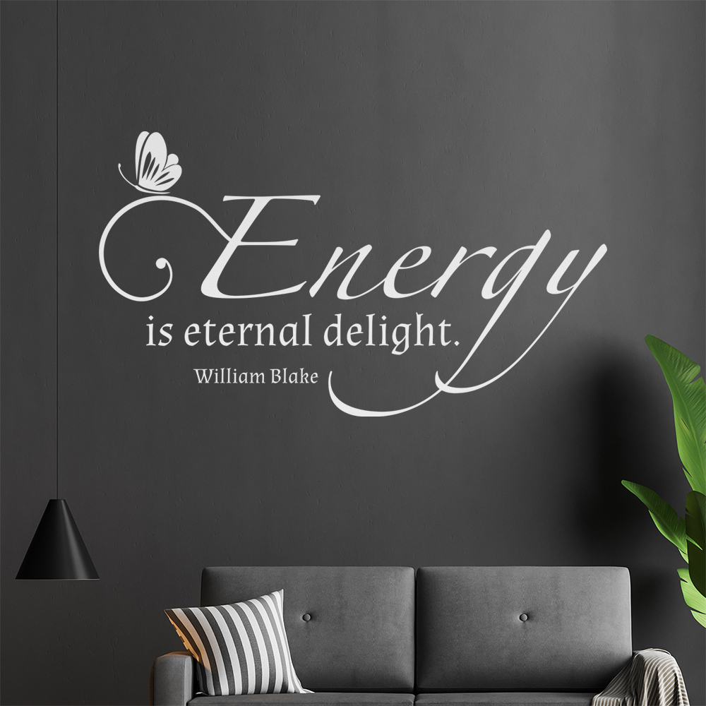 L'Autocollant Mur Energy Is Eternal Delight 0913 Pour Le Salon - Picture 145 of 204