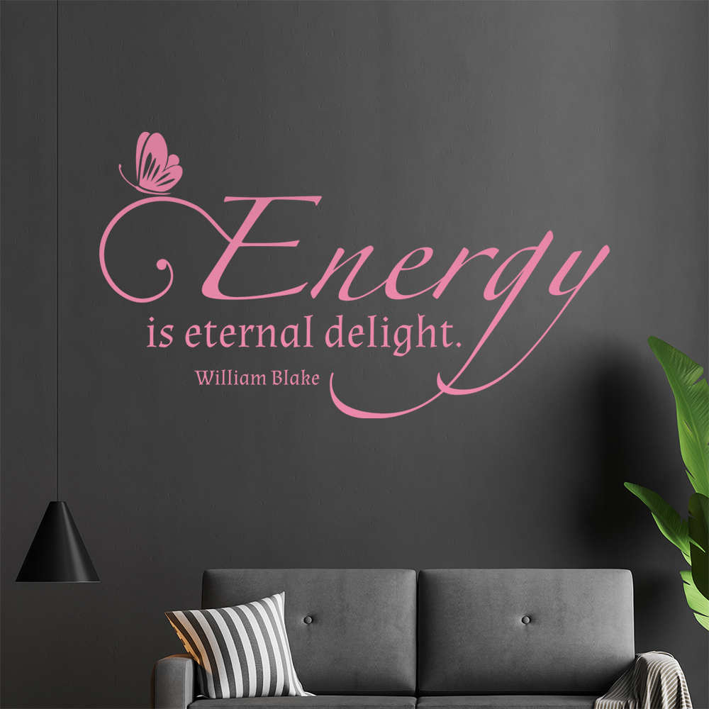 L'Autocollant Mur Energy Is Eternal Delight 0913 Pour Le Salon - Picture 67 of 204