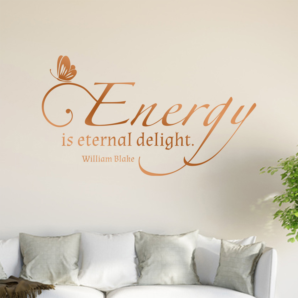 L'Autocollant Mur Energy Is Eternal Delight 0913 Pour Le Salon - Picture 199 of 204