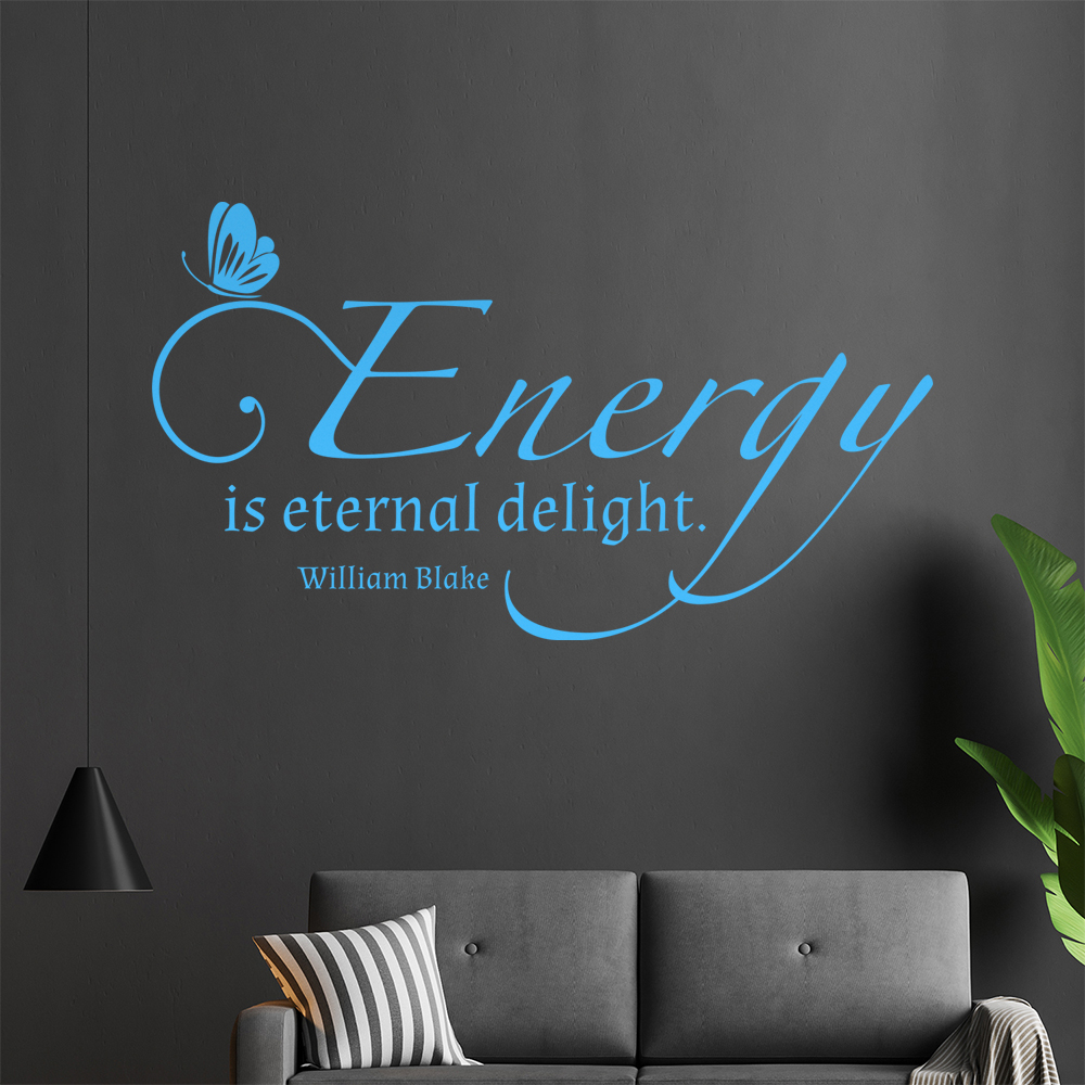 L'Autocollant Mur Energy Is Eternal Delight 0913 Pour Le Salon - Picture 97 of 204