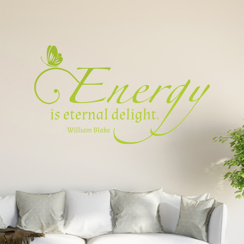 L'Autocollant Mur Energy Is Eternal Delight 0913 Pour Le Salon - Picture 121 of 204