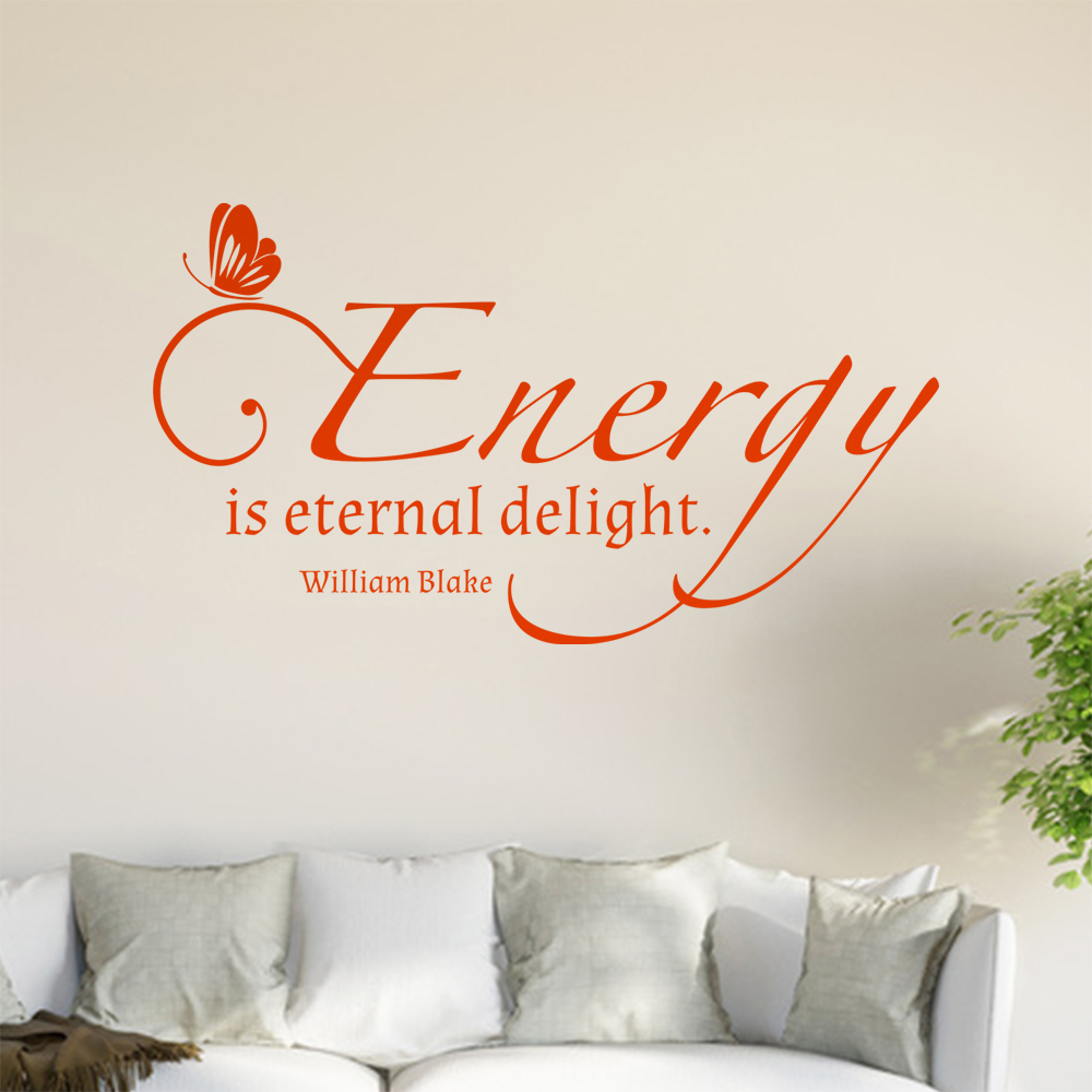 L'Autocollant Mur Energy Is Eternal Delight 0913 Pour Le Salon - Picture 37 of 204