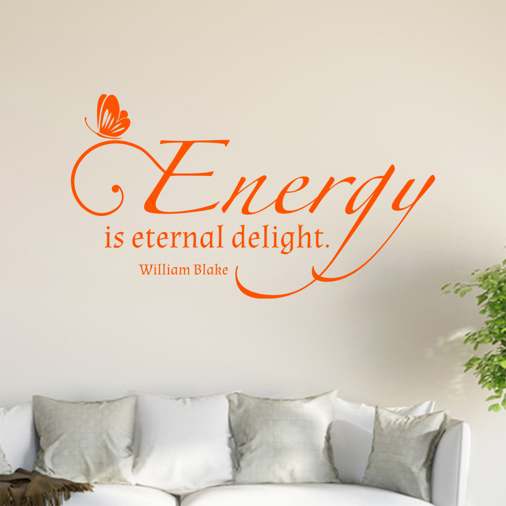 L'Autocollant Mur Energy Is Eternal Delight 0913 Pour Le Salon - Picture 43 of 204