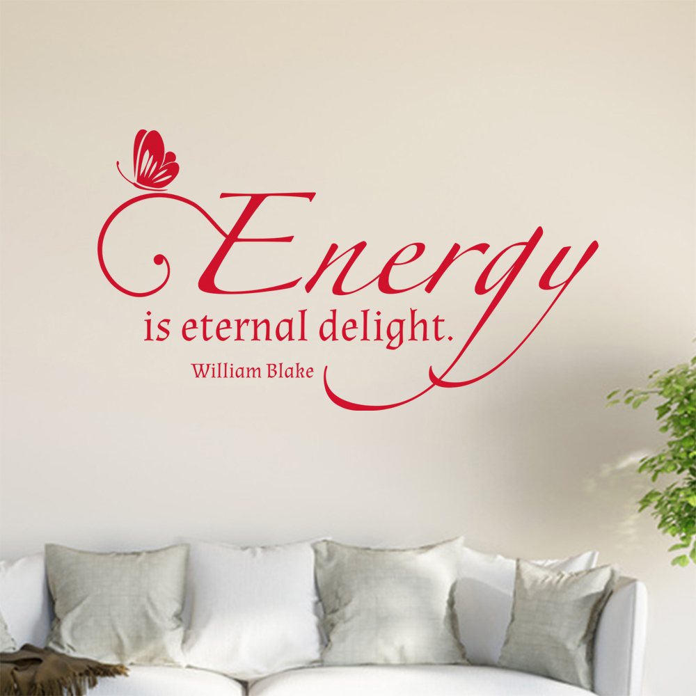L'Autocollant Mur Energy Is Eternal Delight 0913 Pour Le Salon - Picture 31 of 204