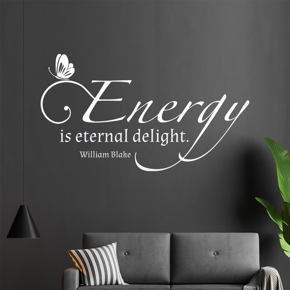 L'Autocollant Mur Energy Is Eternal Delight 0913 Pour Le Salon - Picture 7 of 204