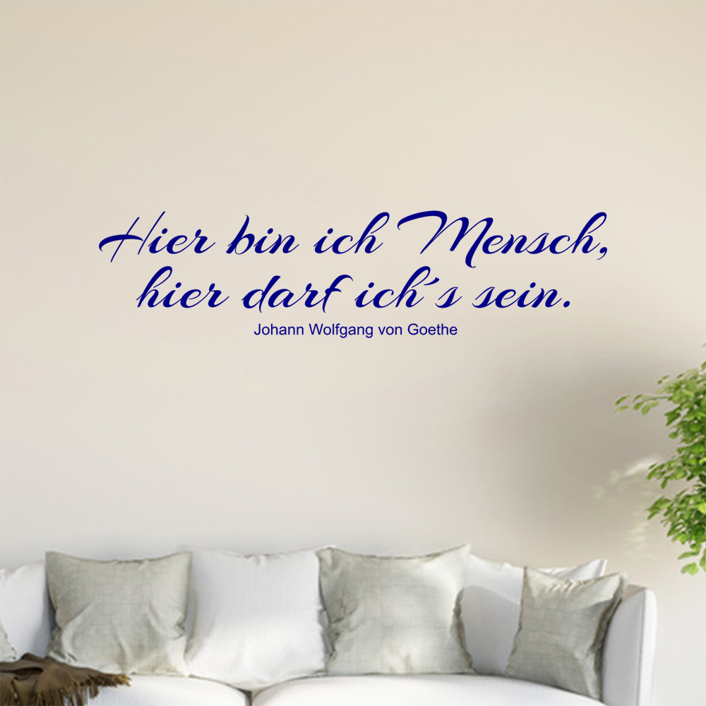 Ici Je Suis Un Humain … Autocollant Mural Salon Autocollant Mur 0945 - Picture 181 of 204