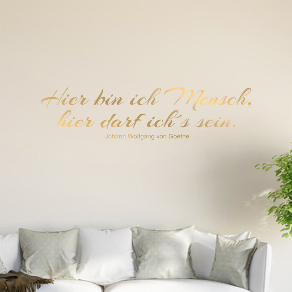 Ici Je Suis Un Humain … Autocollant Mural Salon Autocollant Mur 0945 - Picture 193 of 204