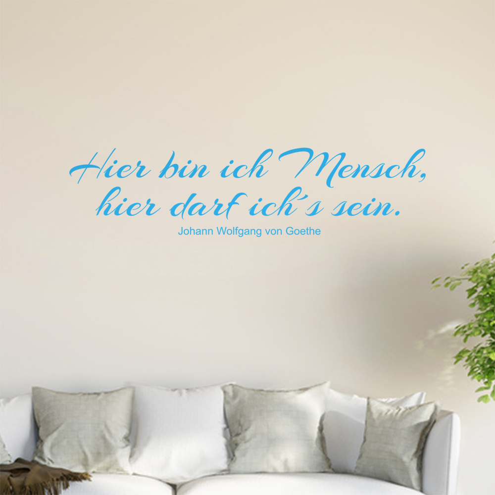 Ici Je Suis Un Humain … Autocollant Mural Salon Autocollant Mur 0945 - Picture 85 of 204