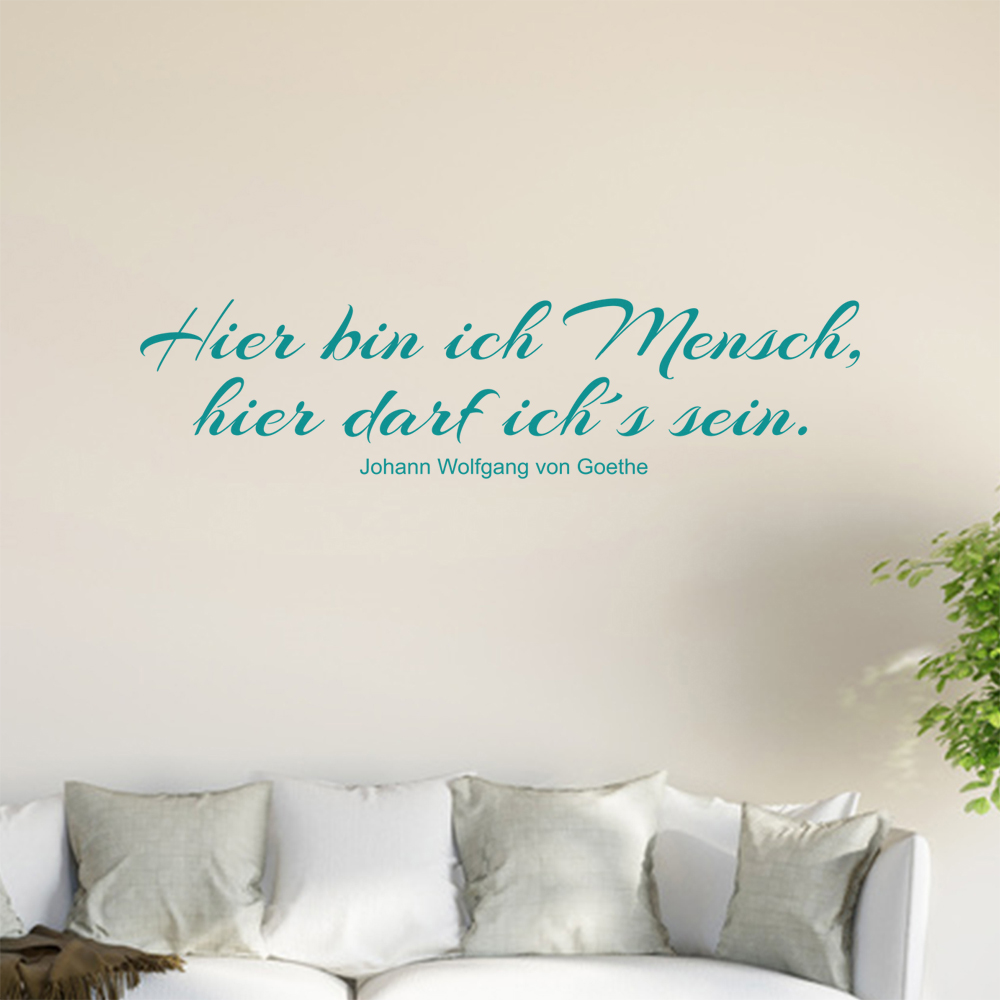 Ici Je Suis Un Humain … Autocollant Mural Salon Autocollant Mur 0945 - Picture 127 of 204