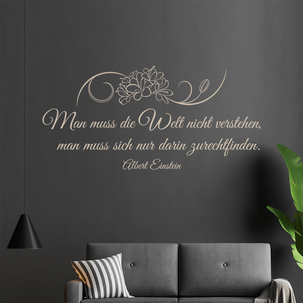 Homme Muß Die Welt Pas Verstehen… Sticker Mural Salon Stickers Muraux 0961 - Picture 169 of 204