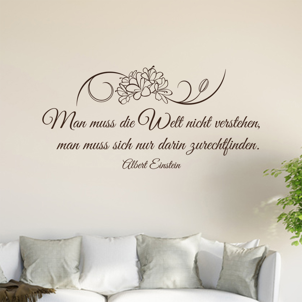 Homme Muß Die Welt Pas Verstehen… Sticker Mural Salon Stickers Muraux 0961 - Picture 157 of 204
