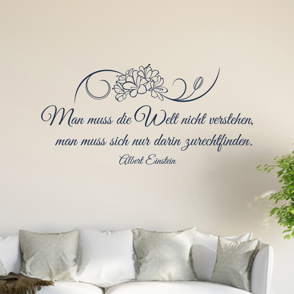 Homme Muß Die Welt Pas Verstehen… Sticker Mural Salon Stickers Muraux 0961 - Picture 73 of 204