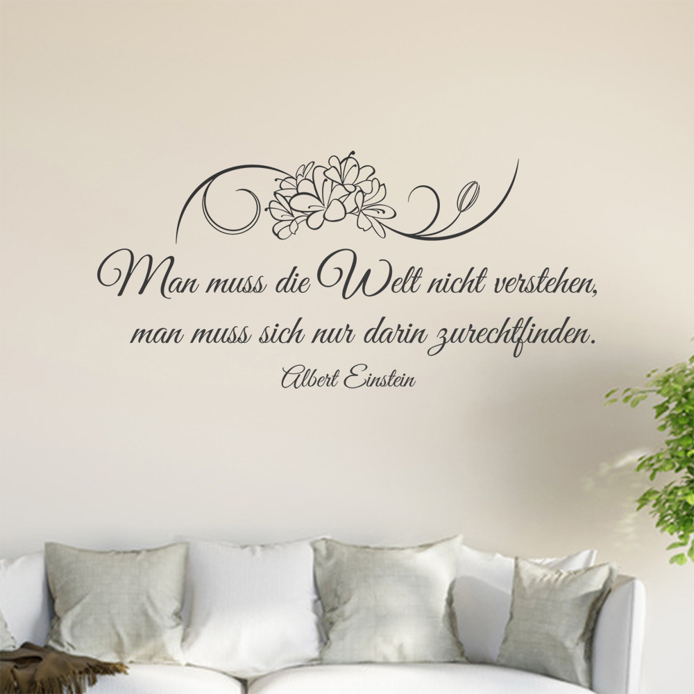 Homme Muß Die Welt Pas Verstehen… Sticker Mural Salon Stickers Muraux 0961 - Picture 151 of 204